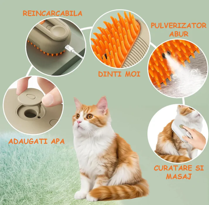 Perie cu abur pentru Animale